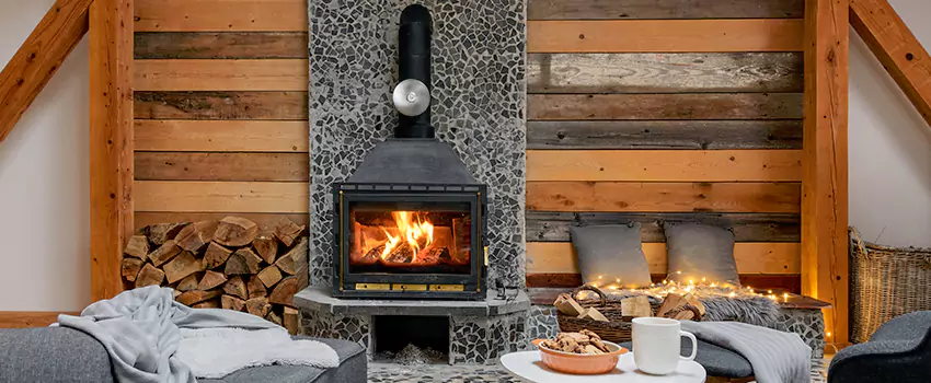 Thelin Hearth Products Direct Vent Gas Stove Fireplace Inspection in Hunters Creek, Florida